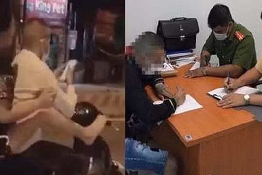 Hà Nội: Xử phạt 9,2 triệu đồng cặp đôi điều khiển xe máy vi phạm giãn cách xã hội