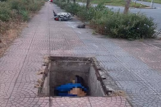 Hà Nội: Rơi xuống hố ga, người đàn ông điều khiển xe máy tử vong