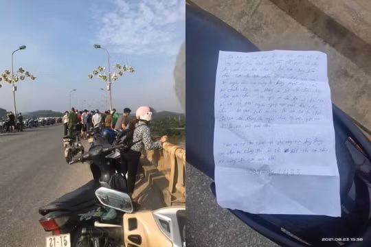 Người phụ nữ để lại lá thư tuyệt mệnh rồi mất tích