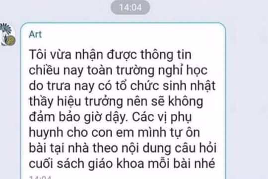 Yên Bái: Xôn xao chuyện cho học sinh nghỉ học vì sinh nhật hiệu trưởng