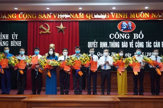 Quảng Bình: Điều động, bổ nhiệm nhiều lãnh đạo chủ chốt