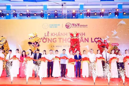 Tập đoàn T&T Group tài trợ xây dựng trường học tại tỉnh Cà Mau