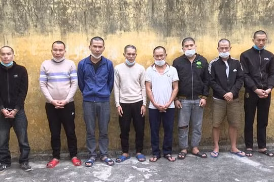 Bắt 8 đối tượng ngang nhiên giữ người trái pháp luật và cưỡng đoạt tài sản