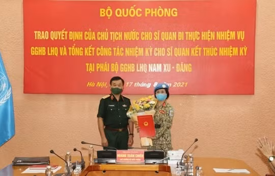 Việt Nam cử nữ sĩ quan làm nhiệm vụ gìn giữ hòa bình Liên Hợp Quốc