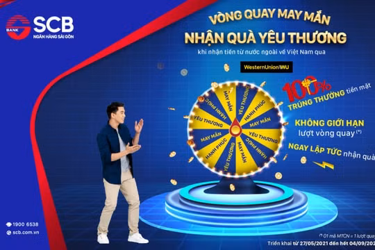 SCB triển khai chương trình “Vòng quay may mắn – nhận quà yêu thương”