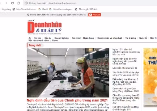 Chuyển đổi Thời báo Doanh nhân thành tạp chí Doanh nhân và Pháp lý