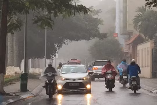 Bắc Bộ xuất hiện mưa phùn, gió rét sau Tết Nguyên đán