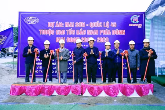 Khởi công gói thầu gần 2.500 tỷ đồng cao tốc Mai Sơn - Quốc lộ 45