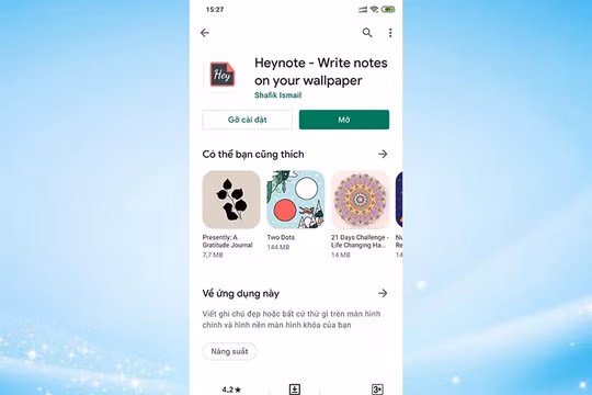 Mẹo biến hình nền màn hình chính thành ghi chú trên điện thoại Android