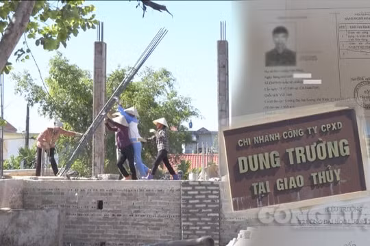 Giao Thủy (Nam Định): Cần làm rõ dấu hiệu gian dối, giả mạo hồ sơ dự thầu của công ty Dung Trường
