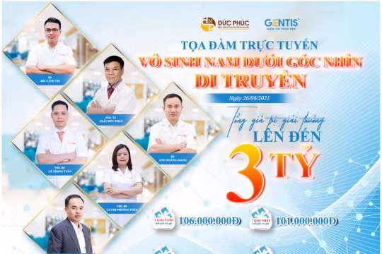 Thông báo tổ chức tọa đàm khoa học trực tuyến: "vô sinh nam dưới góc nhìn di truyền"