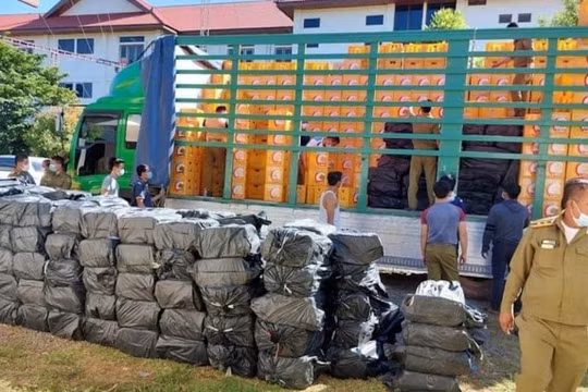 Cảnh sát Lào bắt giữ vụ buôn lậu ma túy lớn nhất lịch sử châu Á
