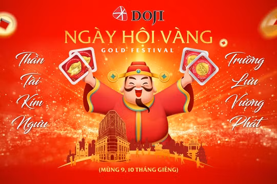 Mãn nhãn với những sản phẩm vàng Thần Tài của DOJI