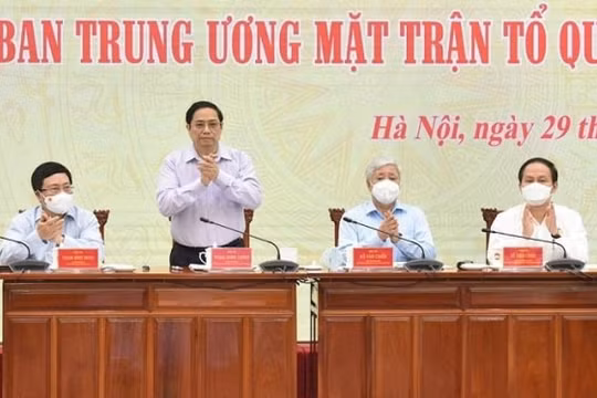 Chính phủ và MTTQ Việt Nam thống nhất phương châm hành động trong phòng, chống dịch