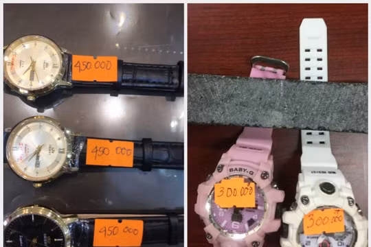 Bán đồng hồ CASIO giả giá 300.000 đồng, chủ hàng tại Bắc Ninh bị phạt 27,5 triệu đồng