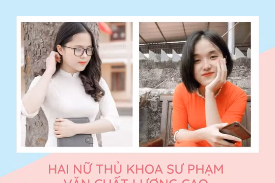 Lộ diện hai nữ thủ khoa xinh đẹp cùng đạt 31,25 điểm đầu vào trường Đại học Hồng Đức