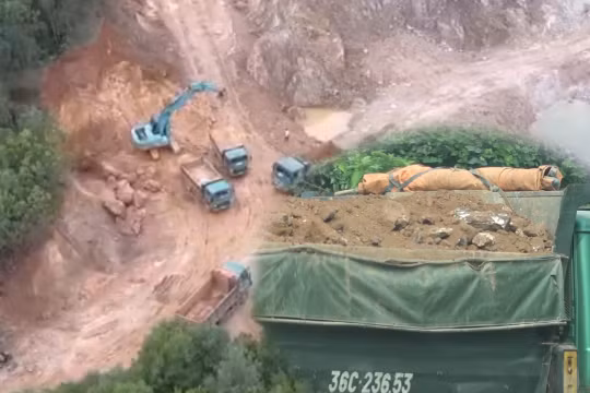 Nông Cống (Thanh Hóa): Người dân bức xúc vì doanh nghiệp khai thác vận chuyển khoáng sản gây ô nhiễm môi trường
