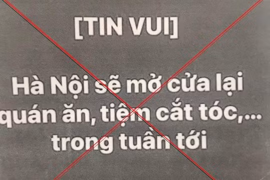 Hà Nội: Đề xuất phạt 7,5 triệu đồng với người tung tin thất thiệt về phòng, chống dịch