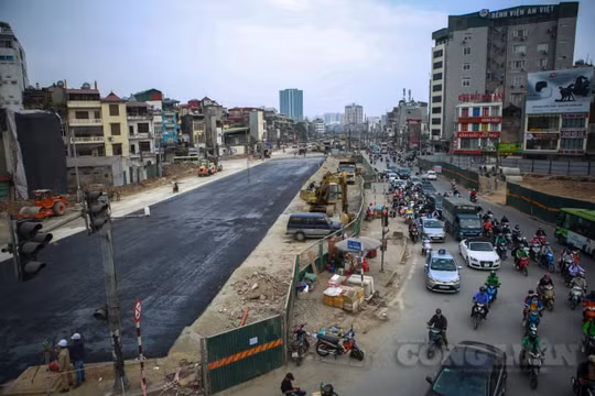 Cận cảnh con đường sắp hình thành ở "đại công trường" vành đai 2