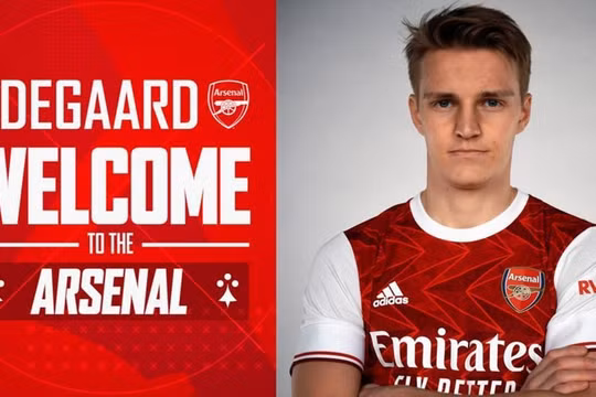 CLB Arsenal mượn thành công Odegaard từ Real Madrid