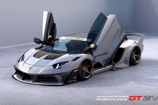 Lamborghini Aventador trông hầm hố hơn sau khi được trang bị gói độ của Liberty Walk