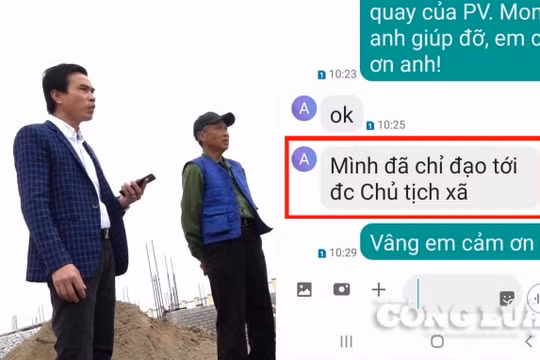 Tiền Hải (Thái Bình): Chủ tịch huyện chỉ đạo, xã và nhà thầu bất tuân theo?