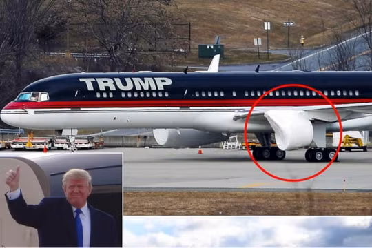 Máy bay dát vàng trị giá trăm triệu đô của ông Trump “đắp chiếu"
