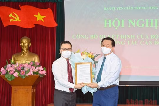 Ông Lê Quốc Minh giữ chức Phó Trưởng Ban Tuyên giáo Trung ương, Bí thư Đảng đoàn Hội Nhà báo Việt Nam