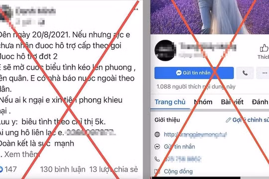 3 chủ tài khoản Facebook đưa tin giả về vaccine bị xử phạt