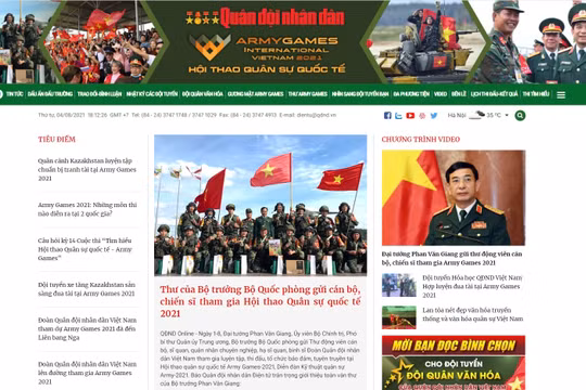 Báo Quân đội nhân dân Điện tử ra mắt trang chuyên đề Army Games 2021