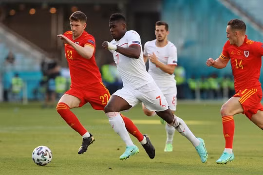 Xứ Wales 1-1 Thụy Sĩ ở bảng A VCK Euro 2020