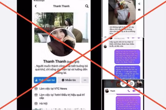 Tài khoản Facebook tự xưng làm việc ở VTC News buông lời dè bỉu quà từ thiện là giả mạo