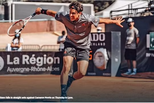 Nhà vô địch Dominic Thiem thất bại trước tay vợt người Anh Cam Norrie