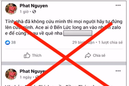 Xử lý hành vi đăng thông tin xúi giục, kích động lập nhóm để về quê