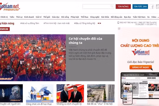 Báo VietNamNet ra mắt chuyên mục VietNamNet Premium