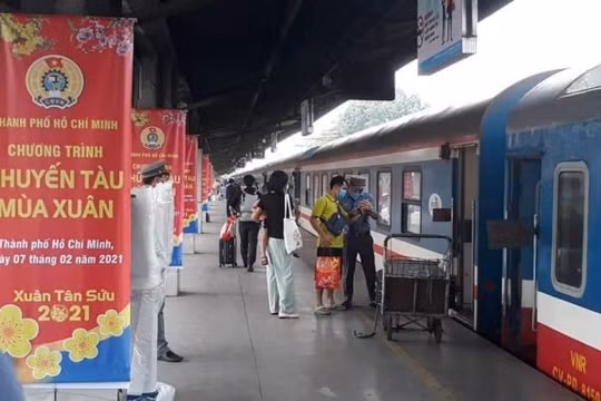Giảm tới 50% giá vé tàu tuyến Bắc - Nam