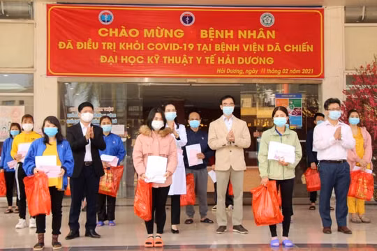 30 Tết: 27 bệnh nhân COVID -19 Hải Dương khỏi bệnh, xuất viện