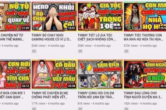 Cục Trẻ em đề nghị xóa kênh TIMMY TV vì không phù hợp với trẻ em