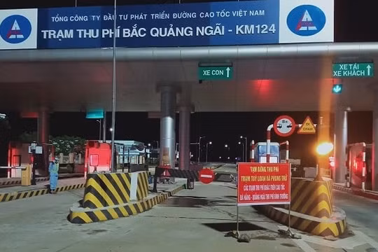 Thêm 2 trạm BOT tạm dừng thu phí trên cao tốc Đà Nẵng - Quảng Ngãi