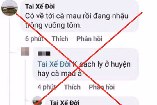 Cà Mau phối hợp với TP Hồ Chí Minh xử lý chủ tài khoản Facebook đăng tải thông tin sai sự thật