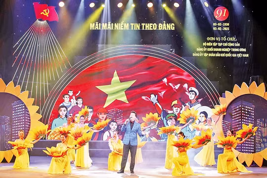 Chương trình nghệ thuật "Mãi mãi niềm tin theo Ðảng": Ngợi ca ý Đảng - lòng dân hòa quyện