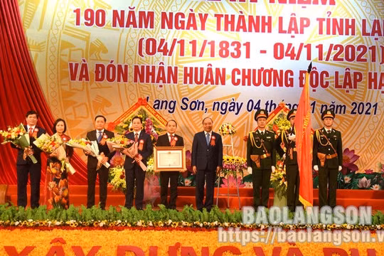 Lạng Sơn tổ chức kỷ niệm 190 năm ngày thành lập tỉnh và đón nhận Huân chương Độc lập hạng Nhất