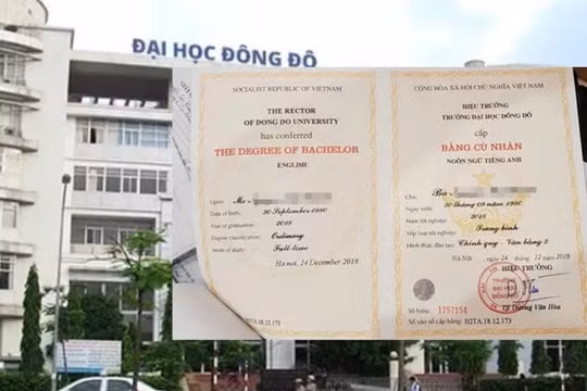 Chấn động: Văn bằng 2 Tiếng Anh Đại học Đông Đô là bằng thật