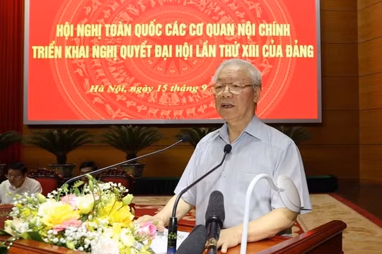 Tổng Bí thư: Khước từ mọi cám dỗ tầm thường, giữ danh dự người cán bộ nội chính