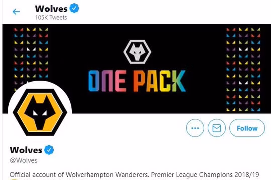 Wolves tự ngộ nhận là nhà vô địch Premier League mùa 2018/19