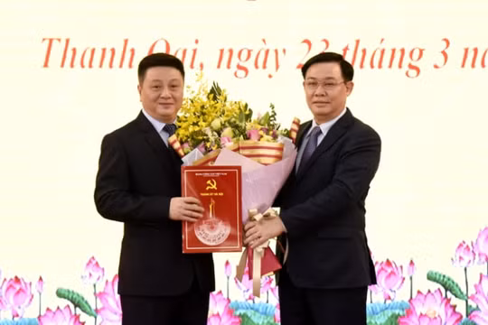 Phó Bí thư Quận Hoàn Kiếm làm Bí thư Huyện ủy Thanh Oai