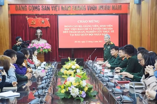 Học viện Báo chí và Tuyên truyền và Báo Quân đội nhân dân: Tiếp tục thực hiện các chương trình hợp tác