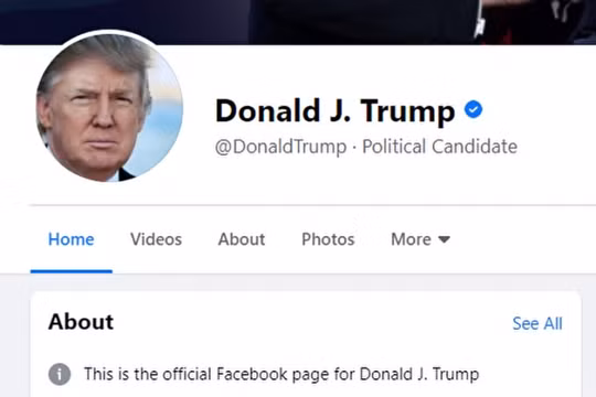 Facebook và Instagram mở lại tài khoản cho ông Trump