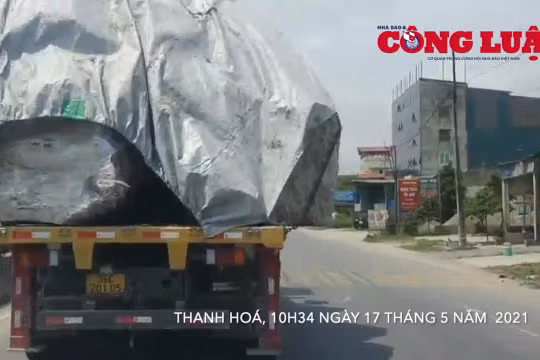 Thanh Hoá: Tình trạng xe quá tải, quá khổ vẫn tái diễn
