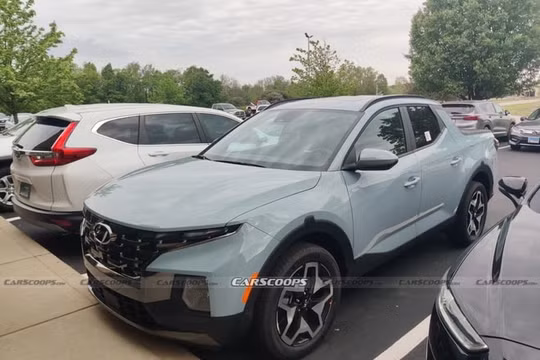 Bán tải Hyundai Santa Cruz 2022 bản thương mại bị bắt gặp trên đường phố Mỹ